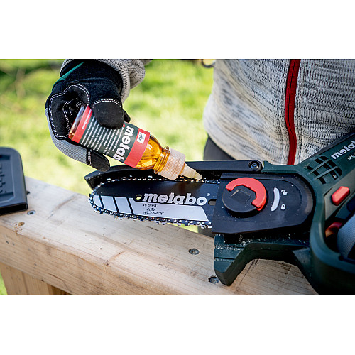Пила ланцюгова акумуляторна Metabo MS 18 LTX 15 18В 1х2А·год шина 15см 5м/сек 2кг