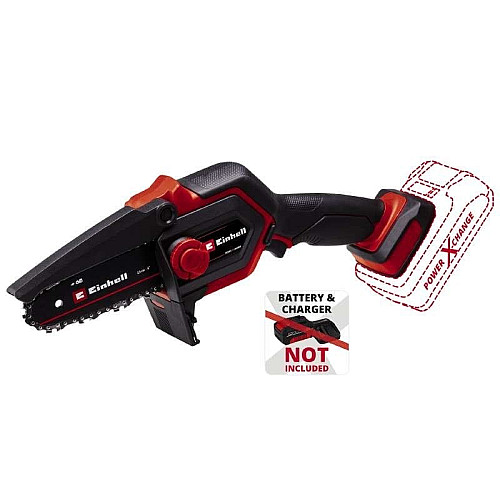 Пила цепная аккумуляторная Einhell GE-PS 18/15 Li BL - Solo PXC 18В шина 158мм рез 125мм 4.8м/с 1.1кг без АКБ и ЗП