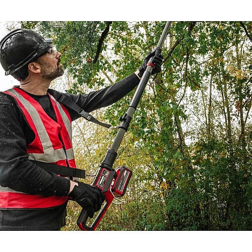 Висоторіз ланцюговий акумуляторний Einhell Professional GP-LC 18/20 Li T BL-Solo 18В шина 20см 7м/с штанга 174-250см 3.73кг без АКБ та ЗП