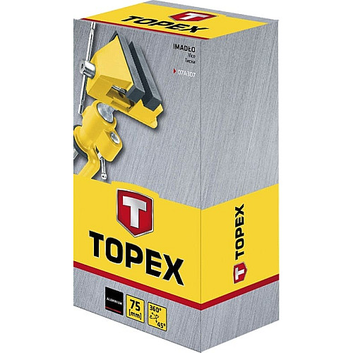 Лещата TOPEX, поворотні, алюмінієві, кут 45°, поворот 360°, 75мм, 0.85кг
