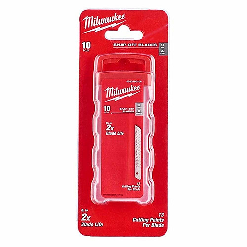 Лезо сегментоване Milwaukee, 9мм, сталь, 10шт