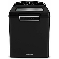 Льодогенератор побутовий Sencor SIM3000BK, 105 Вт, 12 кг/добу, об'єм 1.9л, приготування за 9 хв, 2 розміри льоду, чорний