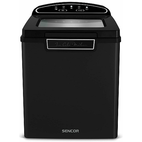 Льодогенератор побутовий Sencor SIM3000BK, 105 Вт, 12 кг/добу, об'єм 1.9л, приготування за 9 хв, 2 розміри льоду, чорний
