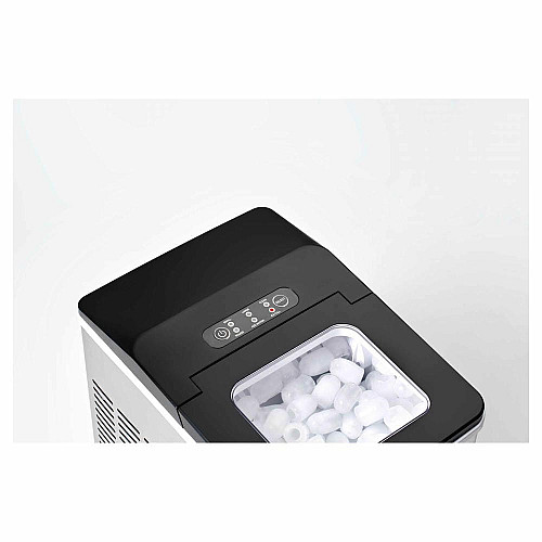 Льодогенератор побутовий Sencor SIM3400SS, 150 Вт, 12 кг/добу, об'єм 1.8л, приготування за 7 хв, 2 розміри льоду, сірий