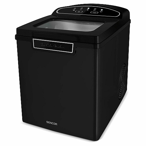 Льодогенератор побутовий Sencor SIM3000BK, 105 Вт, 12 кг/добу, об'єм 1.9л, приготування за 9 хв, 2 розміри льоду, чорний