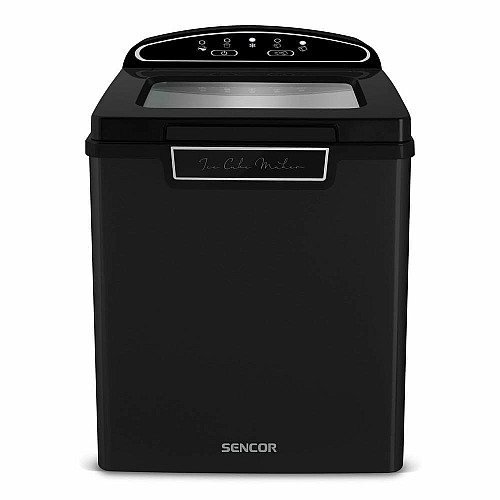 Льодогенератор побутовий Sencor SIM3000BK, 105 Вт, 12 кг/добу, об'єм 1.9л, приготування за 9 хв, 2 розміри льоду, чорний