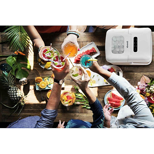 Льодогенератор побутовий Gorenje, 12кг/добу, 1 л, дисплей, білий