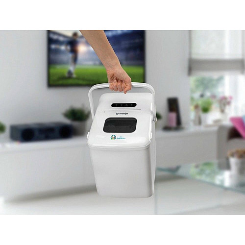 Льодогенератор побутовий Gorenje, 12кг/добу, 1.8л, дисплей, білий