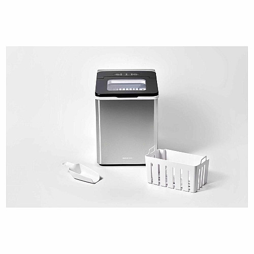 Льодогенератор побутовий Sencor SIM3400SS, 150 Вт, 12 кг/добу, об'єм 1.8л, приготування за 7 хв, 2 розміри льоду, сірий