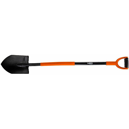 Лопата штикова Neo Tools, руків'я металеве D-подібне, 125см, 2.28кг
