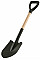 Лопата штыковая 2E Digger 1, компактная, деревянный черенок, 1.5мм, 78см, 0.93кг