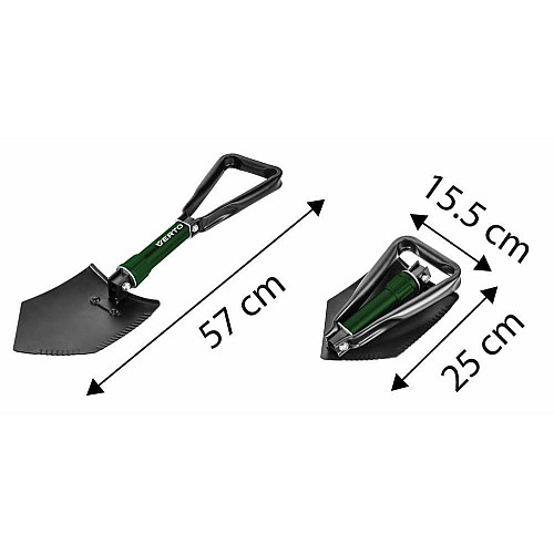 Лопата складная Verto, 58см, 0.96кг