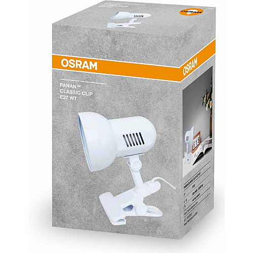 Лампа настільна OSRAM Panan CLASSIC CLIP E27, білий