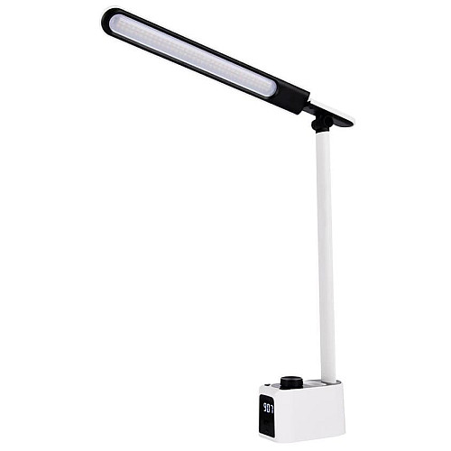 Лампа настільна OSRAM Panan Clock 8Вт 3000К 4000К 6500К 2USB з димером, білий