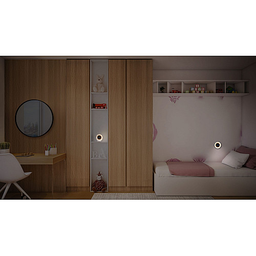 Світильник нічник з акумулятором OSRAM NIGHTLUX CLOCK 0.3Вт 3000/4000/6500К 5Лм 1000мА•год годинник USB-A > microUSB білий