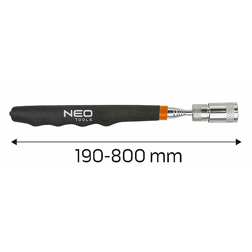 Магнитный держатель Neo Tools телескопический, 90-800мм, грузоподъемность до 3.5кг.
