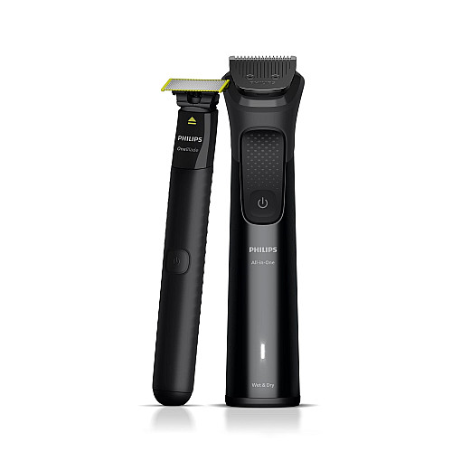 Тример Philips Series 9000, для обличчя, голови, тіла, акум., насадок-25, сталь, чорний
