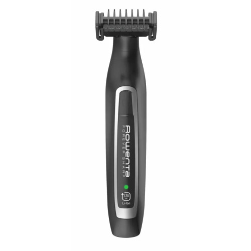 Тример Rowenta Forever Sharp, для бороди і вусів, мережа+акум., роторний мотор, насадок-3, сталь, чорний