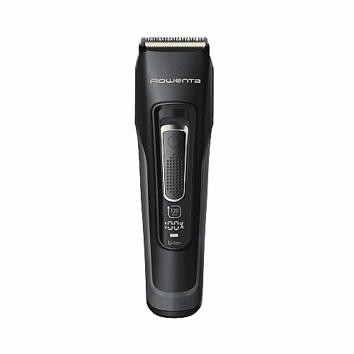 Машинка для стрижки Rowenta Advancer, для бороды, усов, головы, сеть+акум., роторный мотор, насадок-3, кейс, титан.напыл., темно-синий