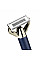 Триммер Babyliss X-Blade Super-X Metal, для усов и бороды, акум., насадок-4, кейс, подставка, сталь, синий