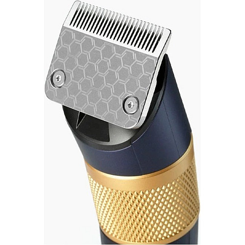 Машинка для стриження  Babyliss, мережа+акум., вібраційний мотор, насадок-8, кейс, титан.напил., синій