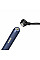 Триммер Babyliss X-Blade Super-X Metal, для усов и бороды, акум., насадок-4, кейс, подставка, сталь, синий