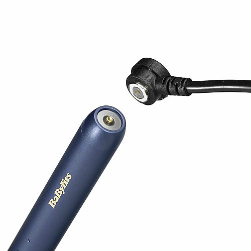 Триммер Babyliss X-Blade Super-X Metal, для усов и бороды, акум., насадок-4, кейс, подставка, сталь, синий