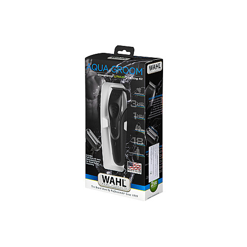 Тример WAHL Aqua Groom, акум., роторний мотор, насадок-12, чохол, гребінець, сталь, чорний
