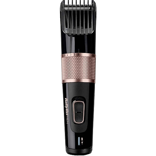 Машинка для стриження  Babyliss, мережа+акум., вібраційний мотор, насадок-1, сталь, чорно-коричневий