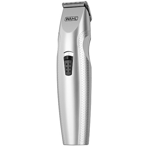Триммер WAHL Mustache & Beard, для бороды и усов, ААx3, роторный мотор, насадок-4, триммер для носа, подставка, сталь, серый