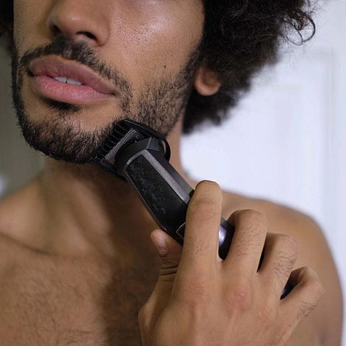 Набор для стрижки Babyliss, для бороды, усов, головы, носа и тела, акум., вибрационный мотор, насадок-9, сталь, серый