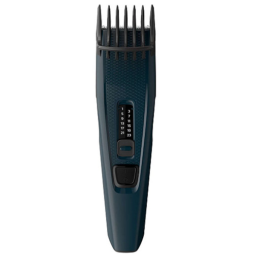 Машинка для стриження  Philips Series 3000, від мережі, роторний мотор, насадок-1, сталь, синій