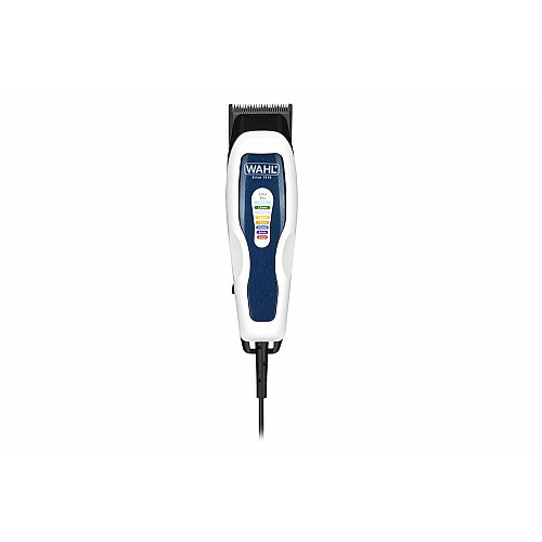 Машинка для стрижки WAHL ColorPro Combo, от сети, вибрационный мотор, насадок-8, кейс, мини триммер в компл., сталь, бело-синий