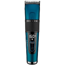 Машинка для стриження  Babyliss, мережа+акум., вібраційний мотор, насадок-8, кейс, титан.напил., синій