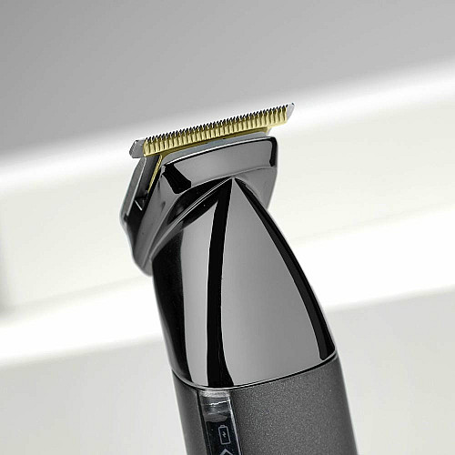 Набор для стрижки Babyliss Super-X Metal Black Edition, для головы, усов, бороды, носа и тела, акум., насадок-15, сумка для хранения, подставка, сталь, черный
