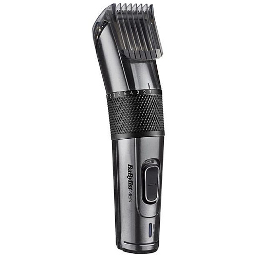 Машинка для стрижения Babyliss, сеть+аккум., вибрационный мотор, насадок-1, триммер, кейс, титан.напил., черный