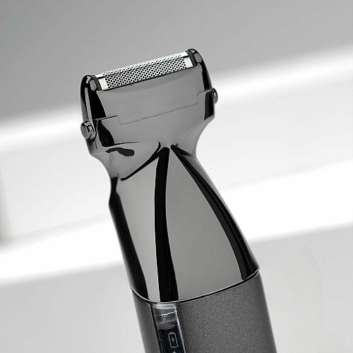 Набор для стрижки Babyliss Super-X Metal Black Edition, для головы, усов, бороды, носа и тела, акум., насадок-15, сумка для хранения, подставка, сталь, черный