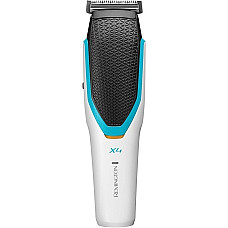Машинка для стрижки Remington Power X Series X4, мережа+акум., насадок-3, сталь, біло-чорний