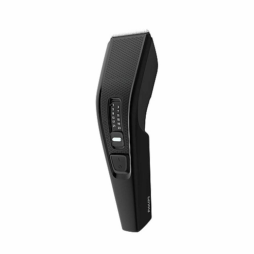Машинка для стрижки Philips Series 3000, от сети, роторный мотор, насадок-2, сталь, черный