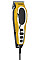 Машинка для стрижки Wahl Close Cut Pro Clipper, від мережі, вібраційний мотор, насадок-6, кейс, сталь, жовтий