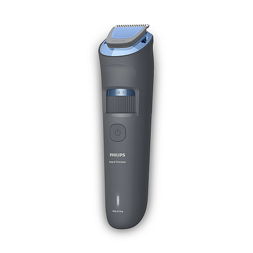 Тример Philips Series 3000, для бороди і вусів, акум., сталь, синій