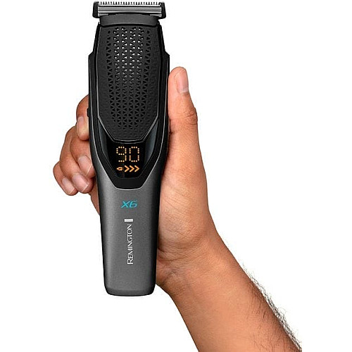 Машинка для стрижки Remington Power X Series X6, сеть+акум., насадок-4, сталь, черно-серый