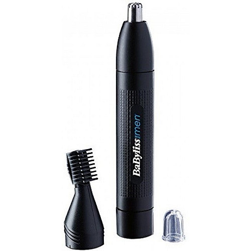 Тример Babyliss, для носа, батарейки АА, в компл., насадок-1, чорний