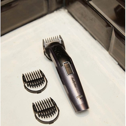 Набор для стрижки Babyliss, для бороды, усов, головы, носа и тела, акум., вибрационный мотор, насадок-9, сталь, серый
