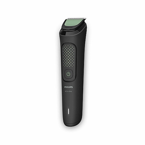 Триммер Philips All-in-One Trimmer 3000 Series, для лица, головы, тела, акум., насадок-9, сталь, черный