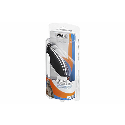 Машинка для стрижки животных WAHL Pocket Pro Deluxe, ААx2, в комплекте, насадок-2, сталь, черно-серебристый