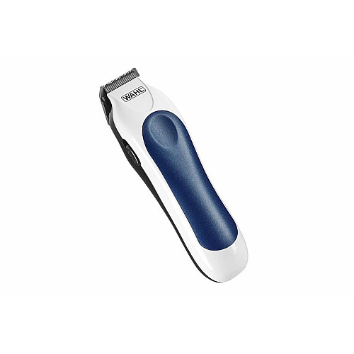 Машинка для стрижки WAHL ColorPro Combo, от сети, вибрационный мотор, насадок-8, кейс, мини триммер в компл., сталь, бело-синий