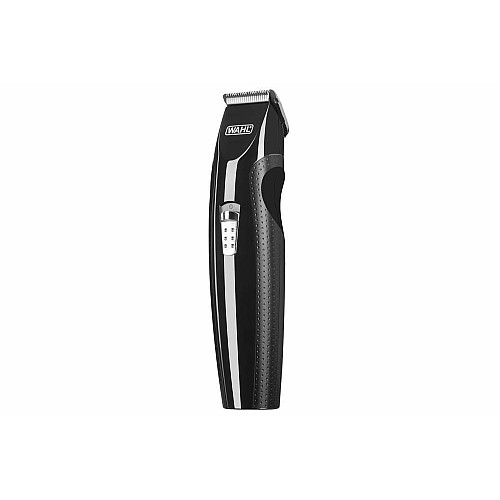 Триммер WAHL Mustache&Beard, для бороды и усов, ААx2, в комплекте, роторный мотор, насадок-4, расческа, подставка, сталь, черный