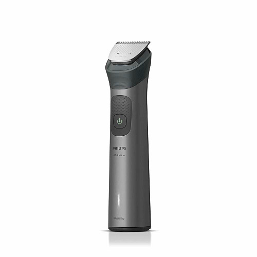 Триммер Philips Series 7000, для бороды, головы и тела, насадок-17, сталь, серый