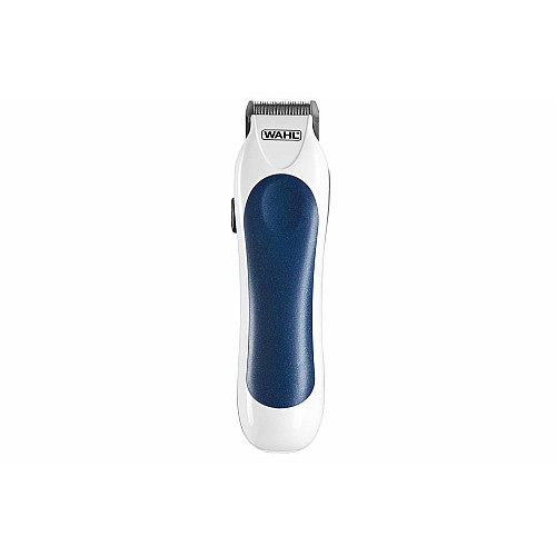 Машинка для стрижки WAHL ColorPro Combo, от сети, вибрационный мотор, насадок-8, кейс, мини триммер в компл., сталь, бело-синий
